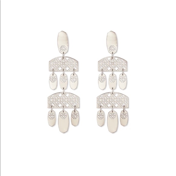 Kendra Scott | Emmet Earrings (silver-plated) EUC! - Picture 5 of 5